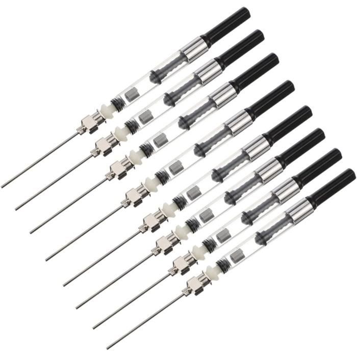 100 Recharges D'encre Noire Pour Stylo Plume Effaçable - Compatible Débutants Et école - Lot économique