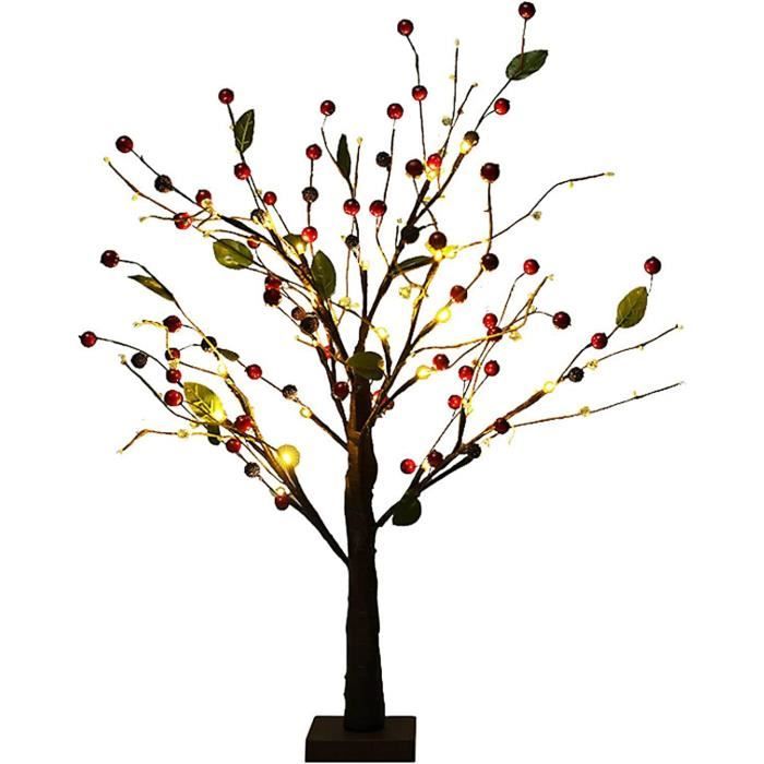 CloudValley 50pcs Branches De Sapin Artificiel Avec Baies