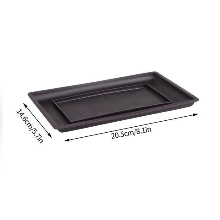 Plateau rectangulaire en L Pots de formation, Imitation de plantes