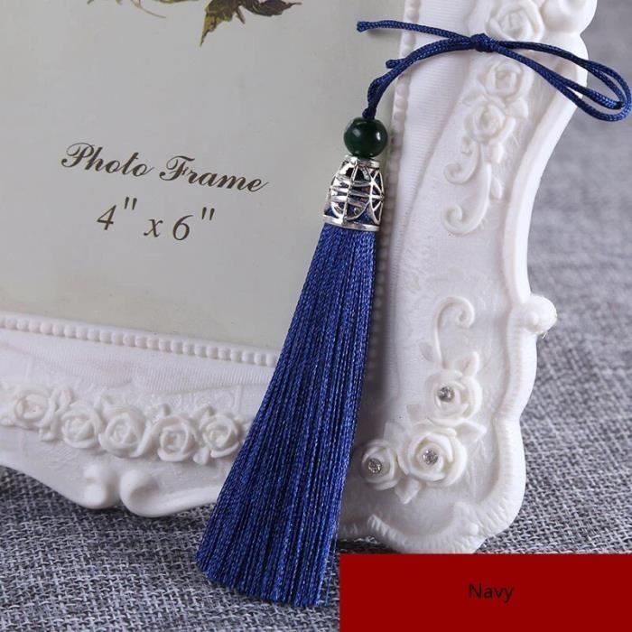 20pcs de 3,5 pouces (90mm) bleu marine Pendentif en soie