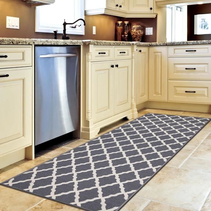 Tapis de couloir - Glamour - Dos en caoutchouc - Style élégant - Effet