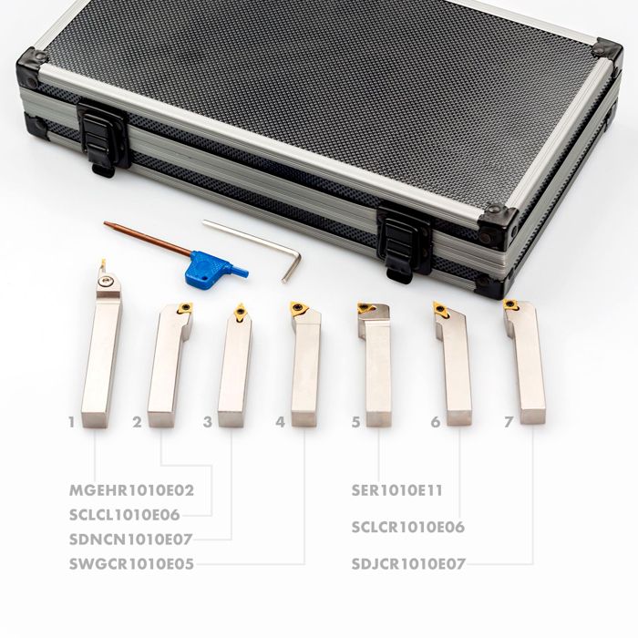 Set De Barre D'outils CNC Avec Plaquettes Carbure CCMT0602 – Tournage Précis