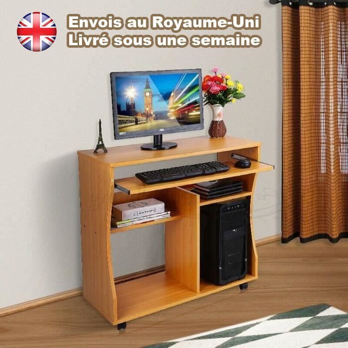 Bureau D Ordinateur Avec Support Clavier Montage Simple Stable