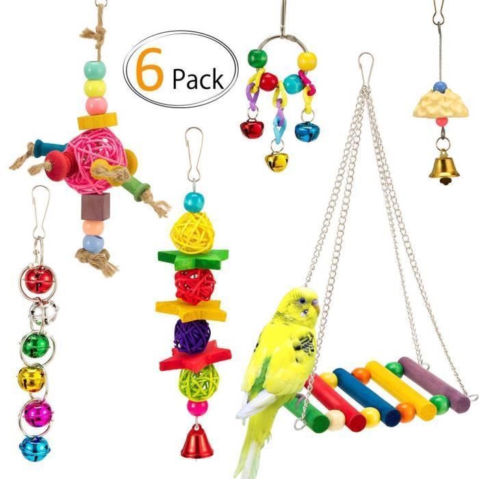 Petite Cage pour Perroquet Jouets pour Perruche calopsitte Conures  inséparables