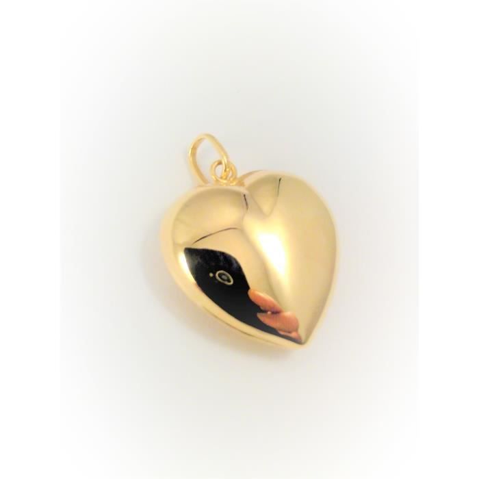 Pendentif Coeur Or Jaune 18 Carats 750 1000 Gold Achat Vente