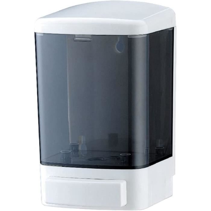 Distributeur de savon mural, distributeur de shampoing, gel douche, lot de 3 distributeurs de savon, sans perçage, noir - Bricolage