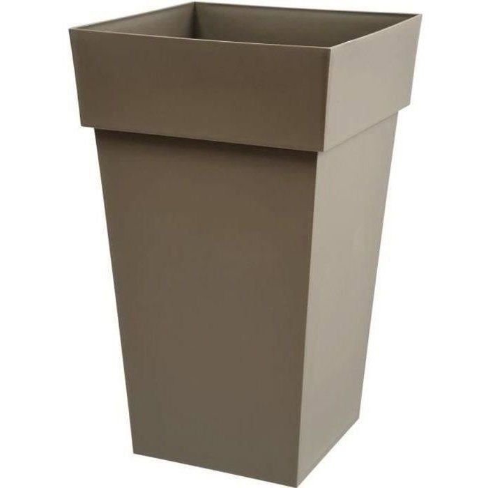 EDA Pot de fleur haut carré Toscane 39 x 39 x H 65 cm 62 - vue 2