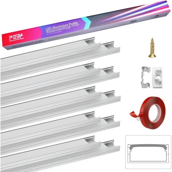 VINGO 10x1m LED Aluminium Profil LED Aluprofil Alu Schiene Leiste Inner Modelle Für LED Streifen Eloxiert Leuchte V Form 82263885