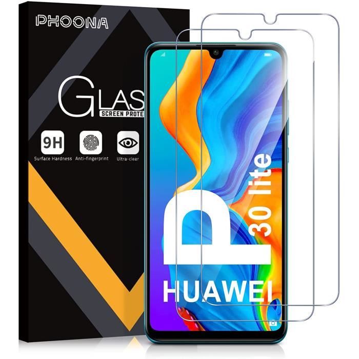 Protection écran Verre Trempé 9H Pour Huawei P40, P30 Lite, P20 Lite - Antichoc - Transparent - Neuf