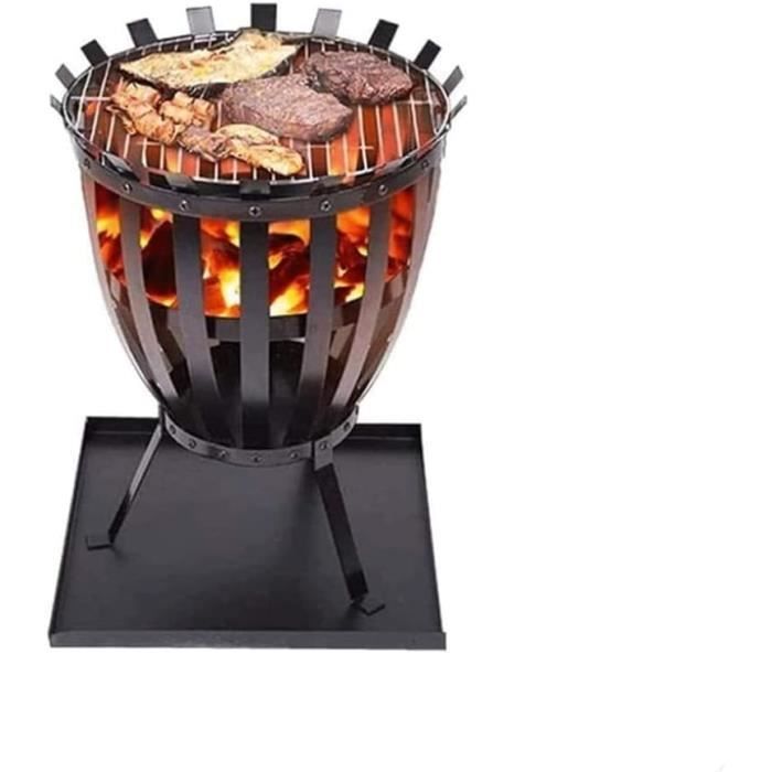 Ironmaster C-2020 Barbecue Fonte Charbon De Bois Portable, Surface De La Grille De Cuisson 42 X