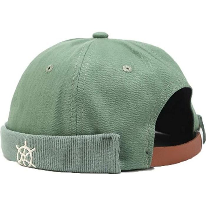 Bonnet Casquette Velours Côtelé Unisexe - Style Rétro Bord Roulé - Couleur Rouge - Neuf Avec étiquettes
