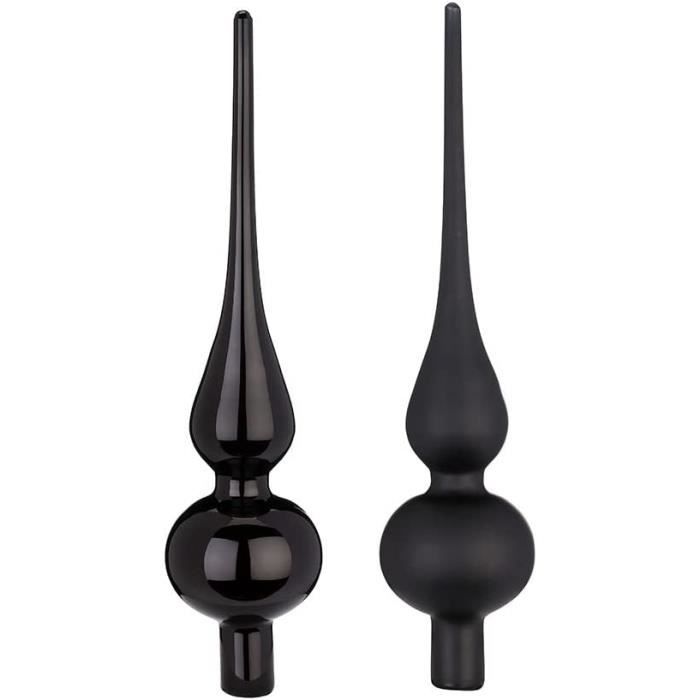 Pointe de sapin de Nol en verre 26 cm x 1 pièce Mat ou brillant
