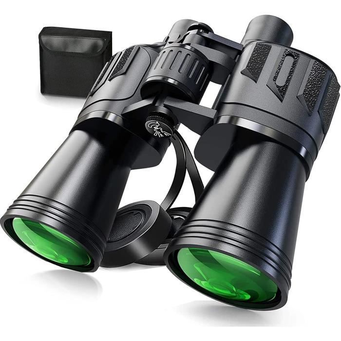 Jumelles 20x50 HD Prisme Porro | Étui Compact étanche - Pour Observation Oiseaux, Voyage, Astronomie - 10