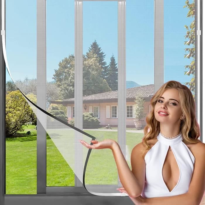 Rideau De Porte Magnétique 155 X 255 Cm, Rideau Moustiquaire