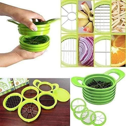 Coupe-légumes Mandoline Multifonction - Acier Inoxydable, Lames Interchangeables - Sécurisé & Facile à Nettoyer - 2