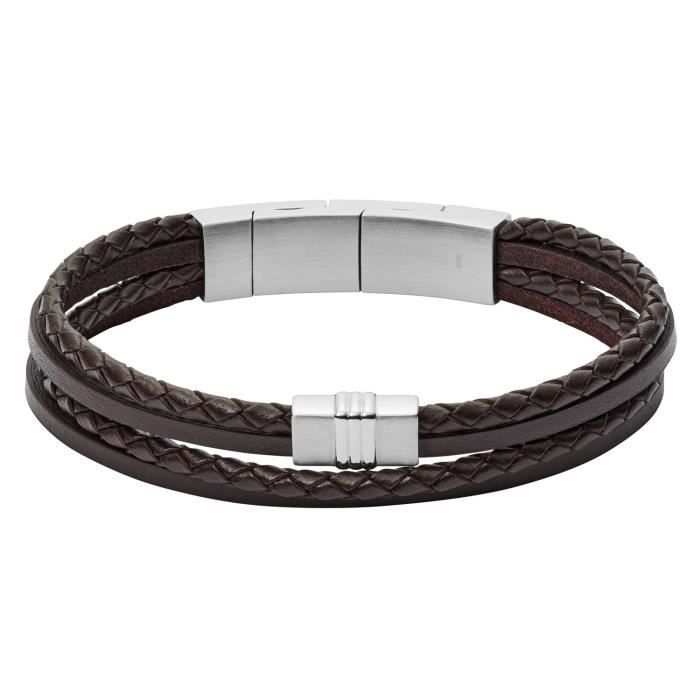 Bracelet fossile JF02934040 pour homme - Achat / Vente maillon de bracelet  Bracelet fossile JF02934040 -