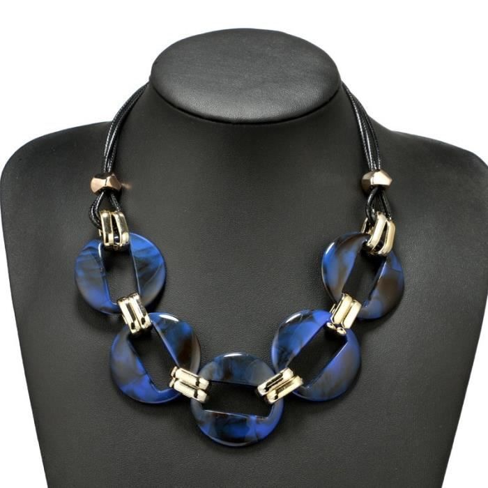 Collier Ancien En Résine Ou Plastique - Style Vintage - Occasion