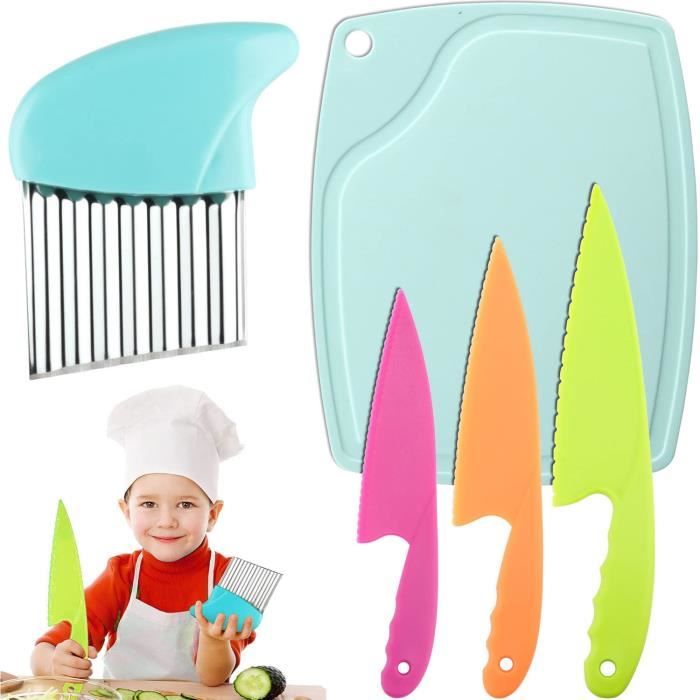 Galepee 5 Pièces Couteaux Cuisine Enfants Kit Couteau Enfant Plastique -  Cdiscount Puériculture & Eveil bébé