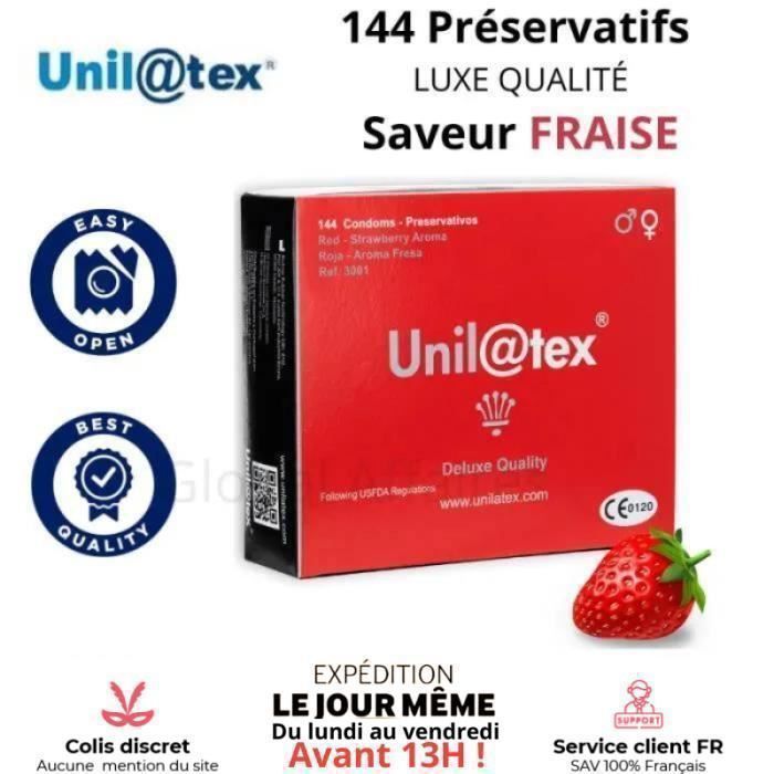 Préservatifs Unilatex Nature Lubrifiés - Lot Norme CE Expiration 2029 - Largeur 54 Mm