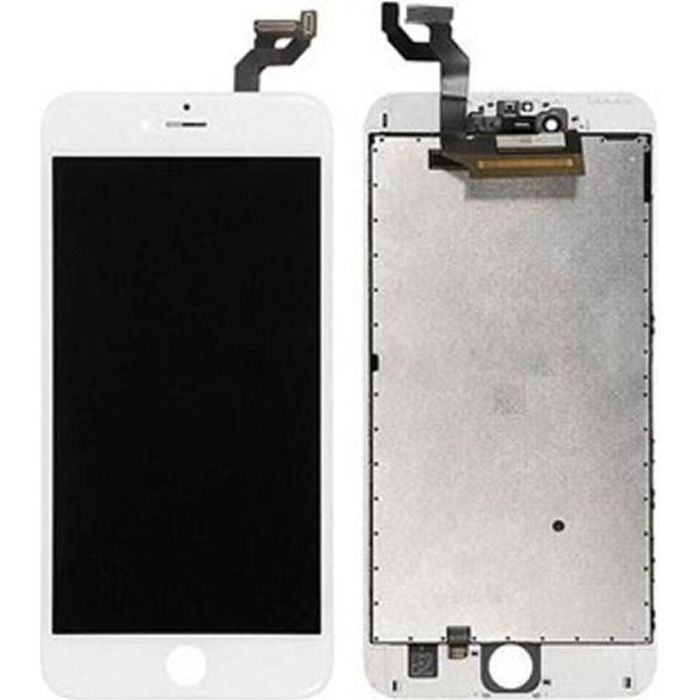 Ecran iPhone 6S Plus Blanc LCD + Vitre Tactile Sur Chassis - Grade
