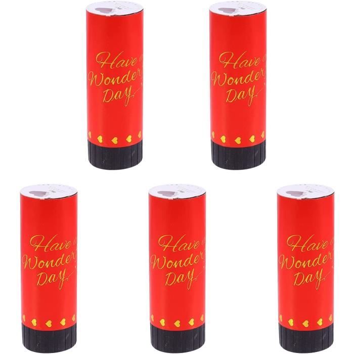 5 Pieces Papier Confetti Canons Poppers Confettis De Mariage Nol Baby Shower De Fete D Anniversaire Fournitures Rouge 11cm 587 Cdiscount Beaux Arts Et Loisirs Creatifs