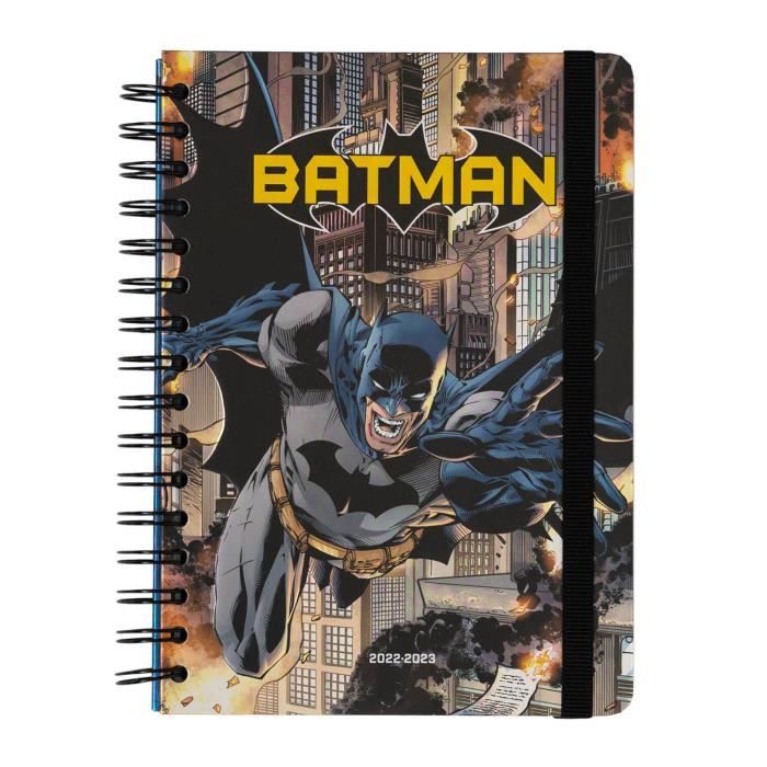 Agenda scolaire 2022 2023 vue semaine a5 12 mois dc comic batman