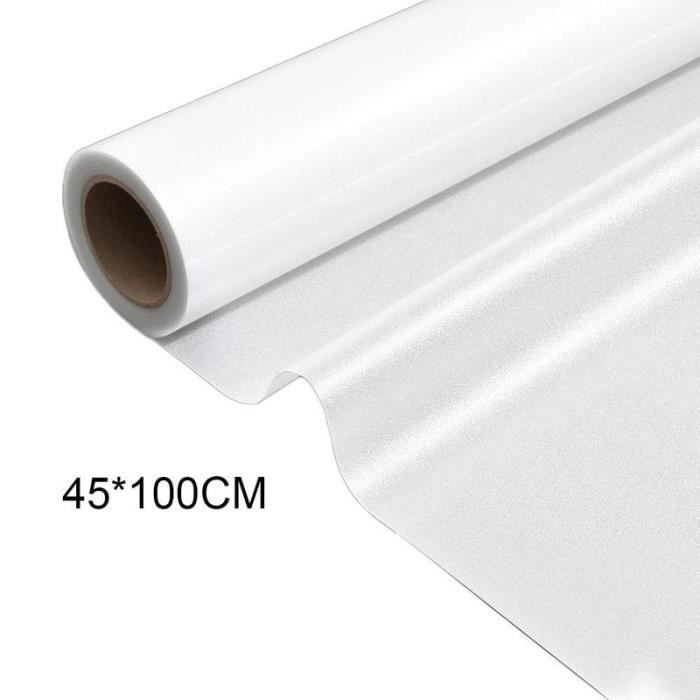 Vinyle Autocollant Permanent Mat Blanc – 12 X 15 FT, Pour Traçage Et Décoration