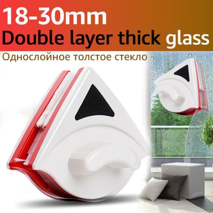 18 30mm simple couche - Lave-vitre magnétique simple-Double, brosse de  nettoyage du verre, épaisseur 5-30mm, - Cdiscount Au quotidien