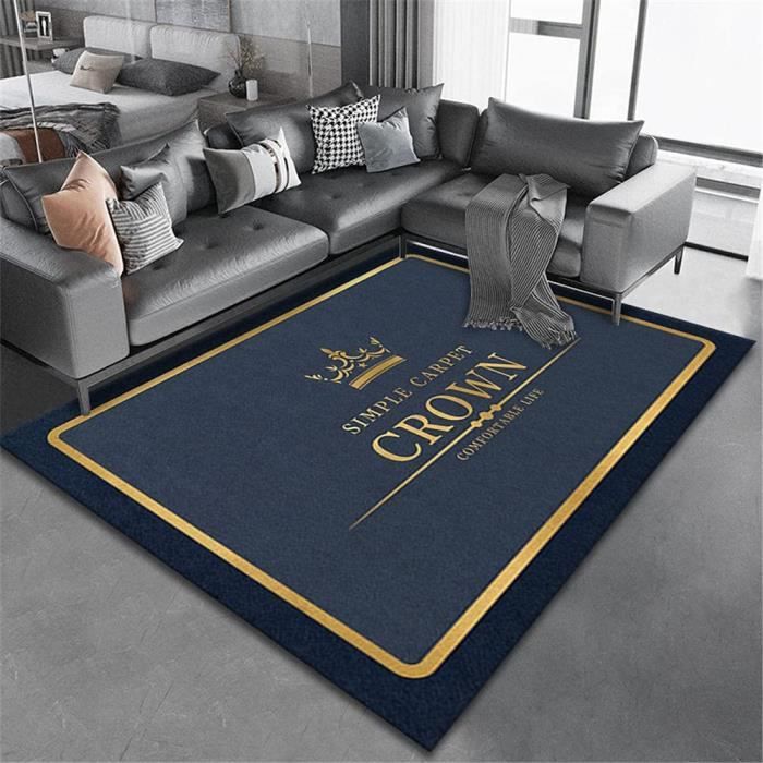 Grand Tapis Chambre Tapis Bleu Rectangulaire Anti Faleing Ne Tombe Pas Chambre Enfant Complete Descente 60x90cm 5657 Cdiscount Maison