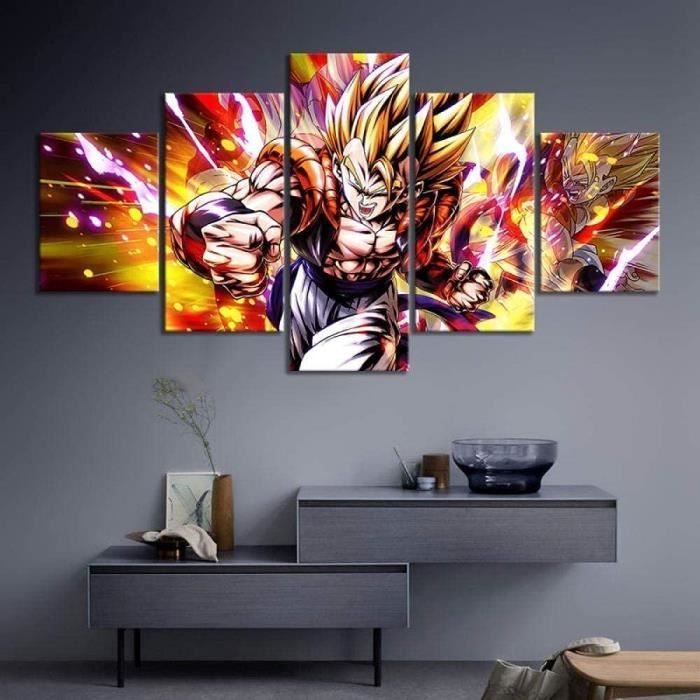 Poster Dragon Ball - Piccolo Orange Sur Toile Cotton - Taille Personnalisable - Neuf