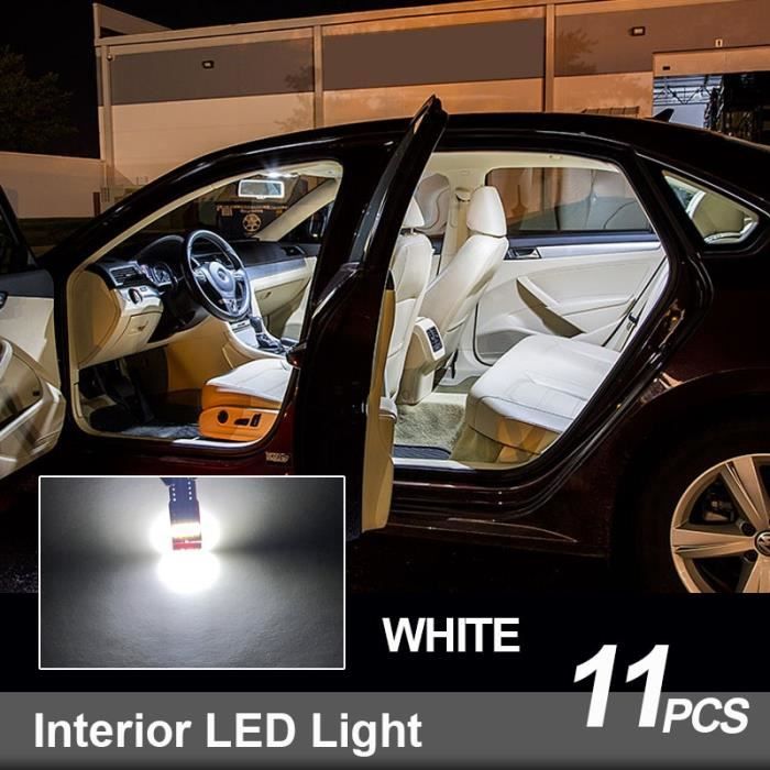 11 ampoules Voiture Canbus LED Intérieur Lecture Carte Kit de Lumière Pour  2007-2018 2019 Nissan Qashqai J10 - Cdiscount Auto