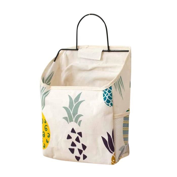 L ananas Sac de rangement mural suspendu organisateur de livres
