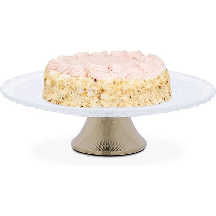 Plat à Gâteau en Verre Cake 31cm Transparent - Cdiscount Maison