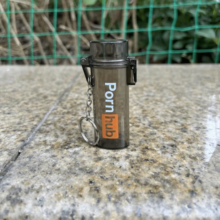 Porno hub boîte de briquet étanche en plastique Transparent étui