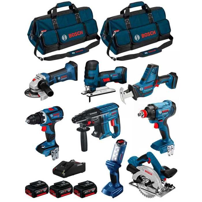 Kit d'outils BOSCH BK802BAG 8 outils 18V 3 batteries 5Ah