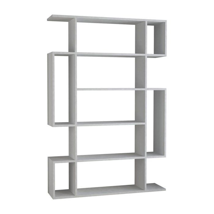 CALICOSY - Etagère bibliothèque H161 cm - MITO - Blanc CALICOSY - Etagère bibliothèque H161 cm - MITO - Blanc
