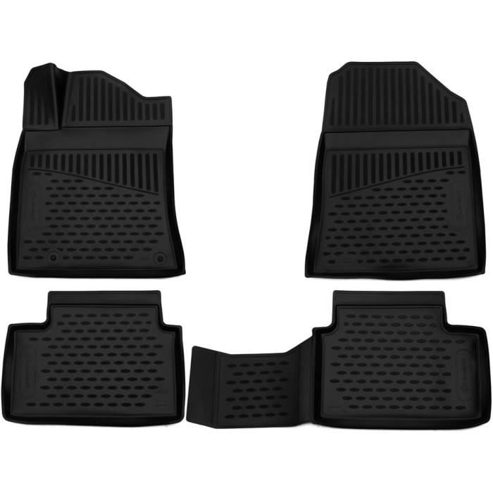 Lot De 2 Tapis De Sol OMAC Pour Citroën Berlingo 2018-2025 - En TPE, Noir, Imperméables Et Antidérapants - 10