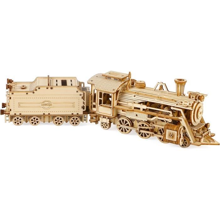 Maquette Mécanique Bois Orbitale à Billes – Puzzle 3D 260 Pièces – Circuit Billes Interactif – Cadeau Enfant Ado Adulte
