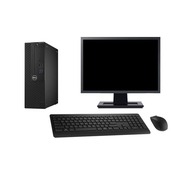 PC Dell 3050 SFF Ecran 27 Intel G4400 RAM 16Go SSD 120Go HDMI Windows 10 Wifi - Dell