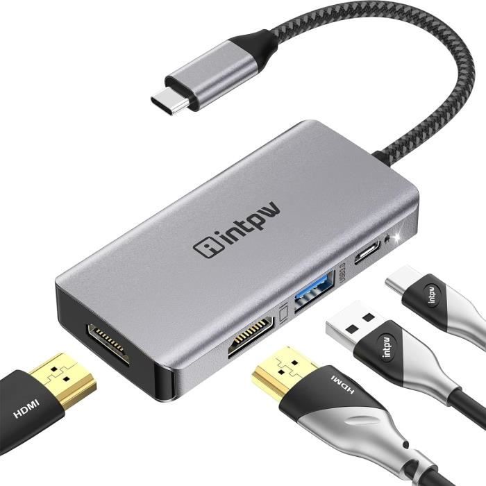 Lot de 2 Adaptateur USB-C vers USB 3.0, Adaptateur Type-C vers USB, Adaptateur  Thunderbolt 3 vers USB Femelle OTG - Cdiscount Informatique