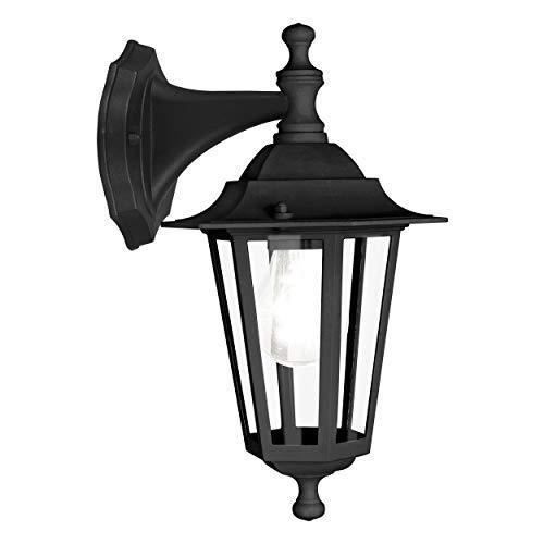 Eglo Lampe Murale Littleton Vintage Industrielle - Acier Et Bois, Design Rétro E27