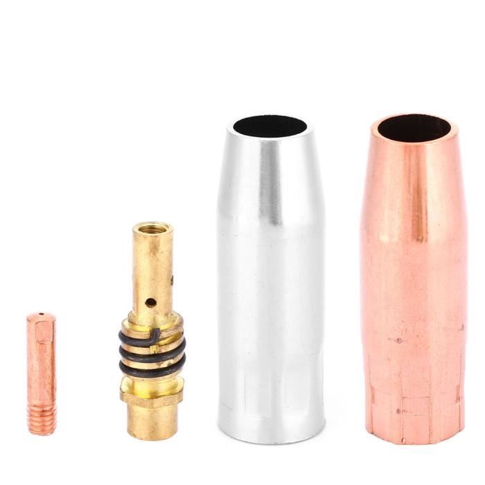 Lot De 10 Buses Coniques à Gaz Pour Poste à Soudure MIG - Compatible Titan Mig 140, 170, Unlimited 200, Etc.