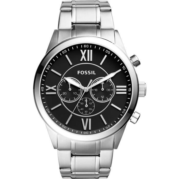 Montre chronographe homme Fossil Argent Acier BQ1125IE Achat