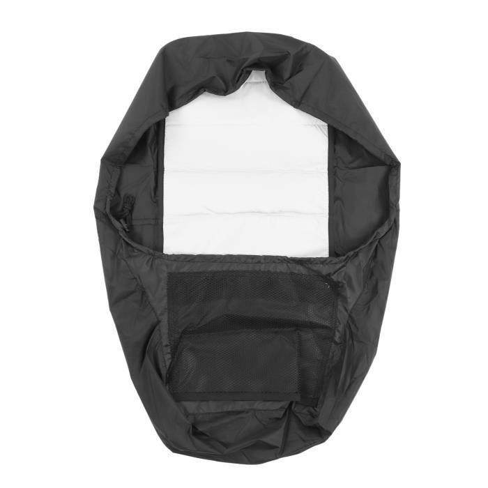 Housse De Siège Moto Imperméable En Cuir PU - Élastique, Respirante, Pour La Plupart Des Motos (noir, Marron, Argent) - 7