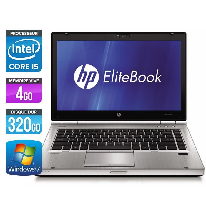 Ordinateurs portables HP EliteBook 8470P - Core i5-3210M - 4Go - 320Go - Hewlett packard