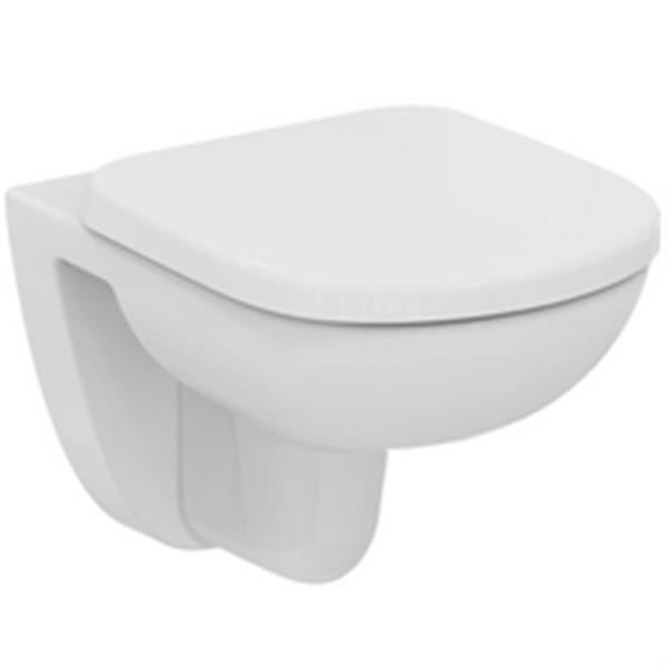 Ideal standard Abattant sans frein de chute pour cuvette suspendue KHEOPS 48X37 version courte, blanc Réf T679801