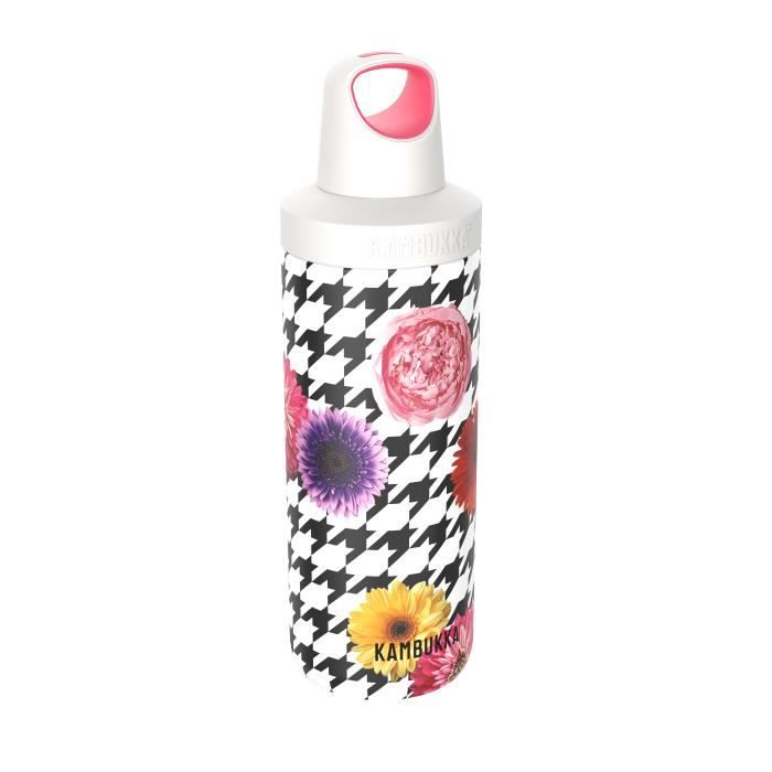 Gourde Isotherme En Acier Inoxydable Kambukka Lagoon 600 Ml - Avec Paille Et Bec Anti-fuite - Garde Le Froid 22h