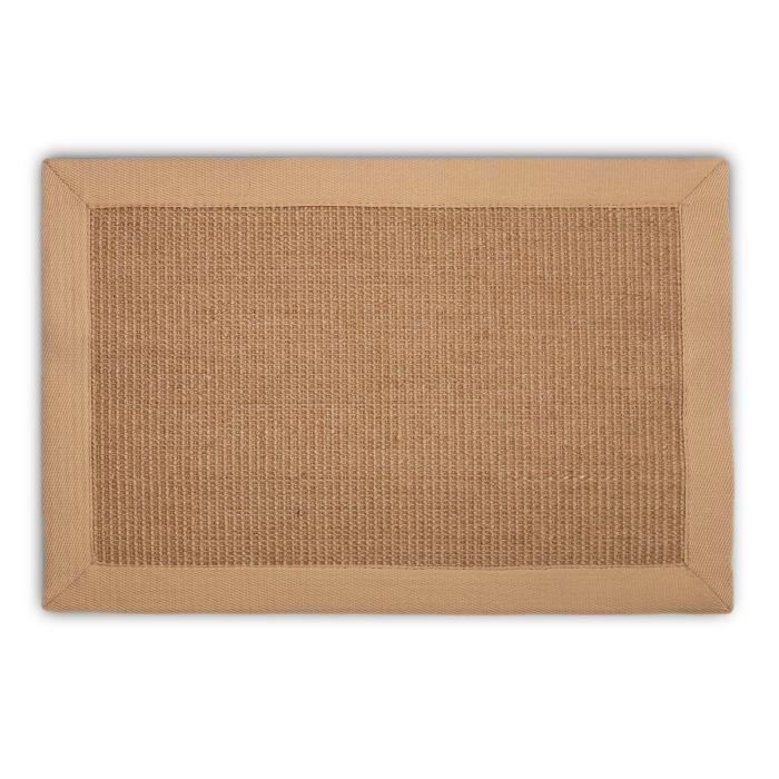 Meilleurs prix pour Tapis à griffer pour Chat - KARAT - Sisal - Bordure crème - 40 x 60 cm