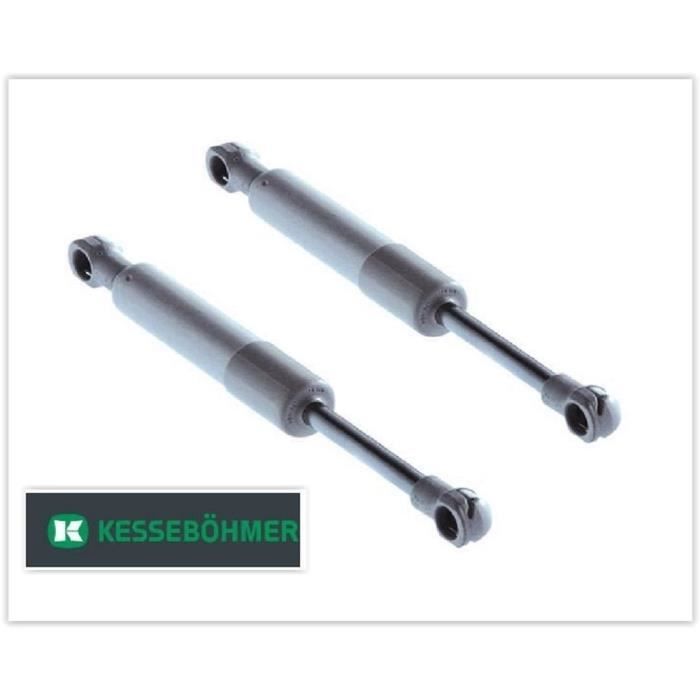 Lot De 2 Vérins à Gaz De Compression 380N - Équivalent Kesseböhmer, Acier Argenté, Neufs Sous Emballage Pour Meubles