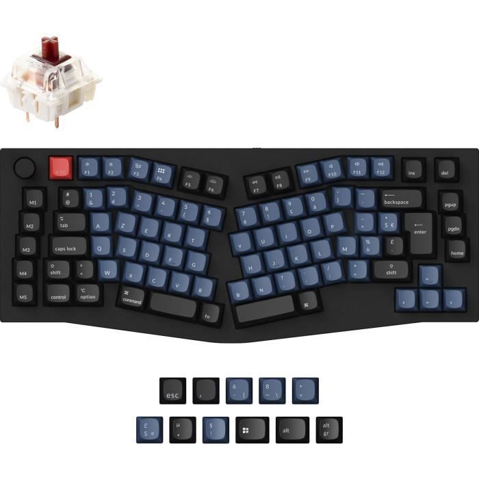 Clavier mécanique gamer – Switch mécanique Brown – KEYCHRON Q10 – ANSI – Rétroéclairage RGB